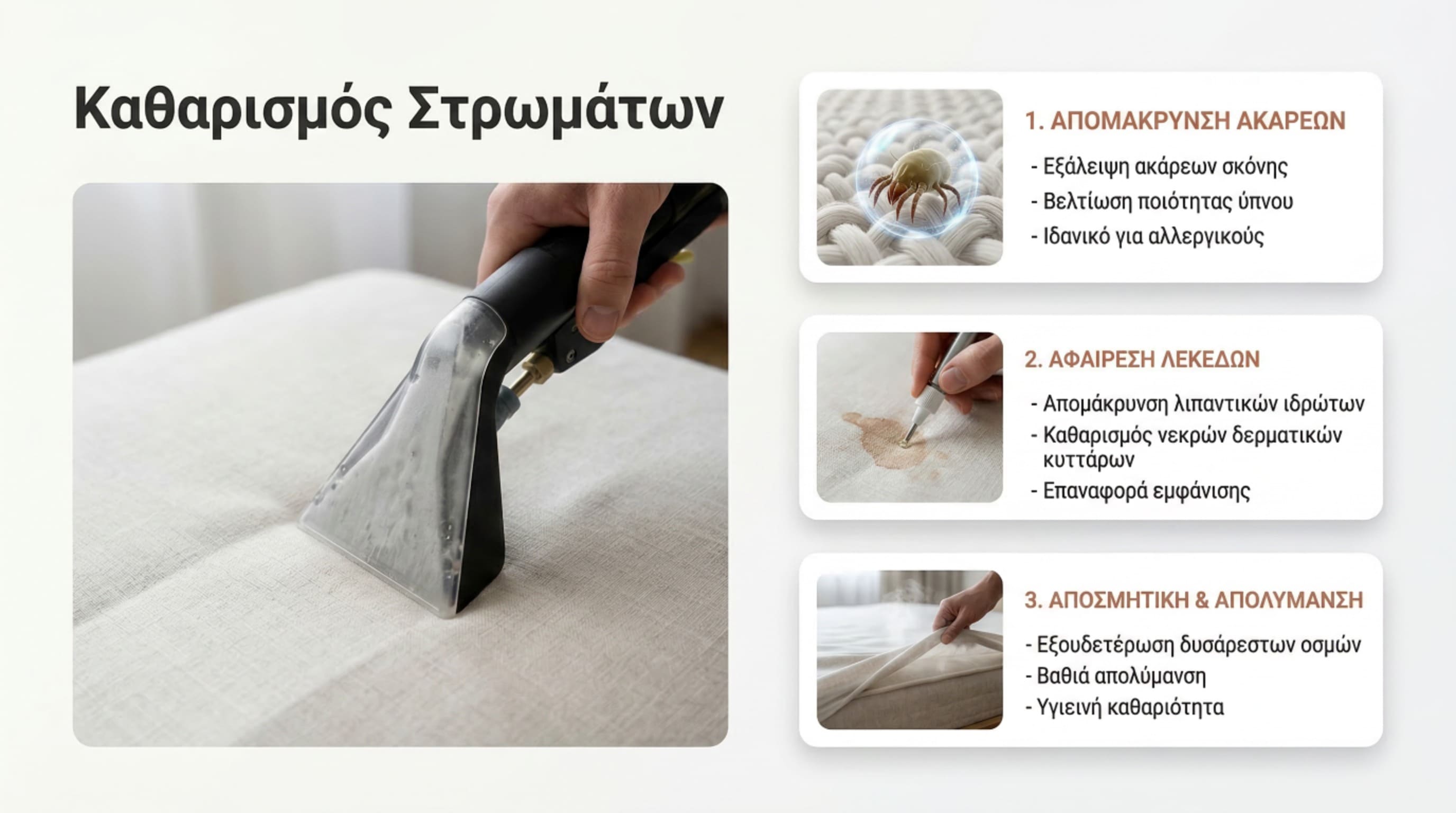 Καθαρισμός Στρωμάτων